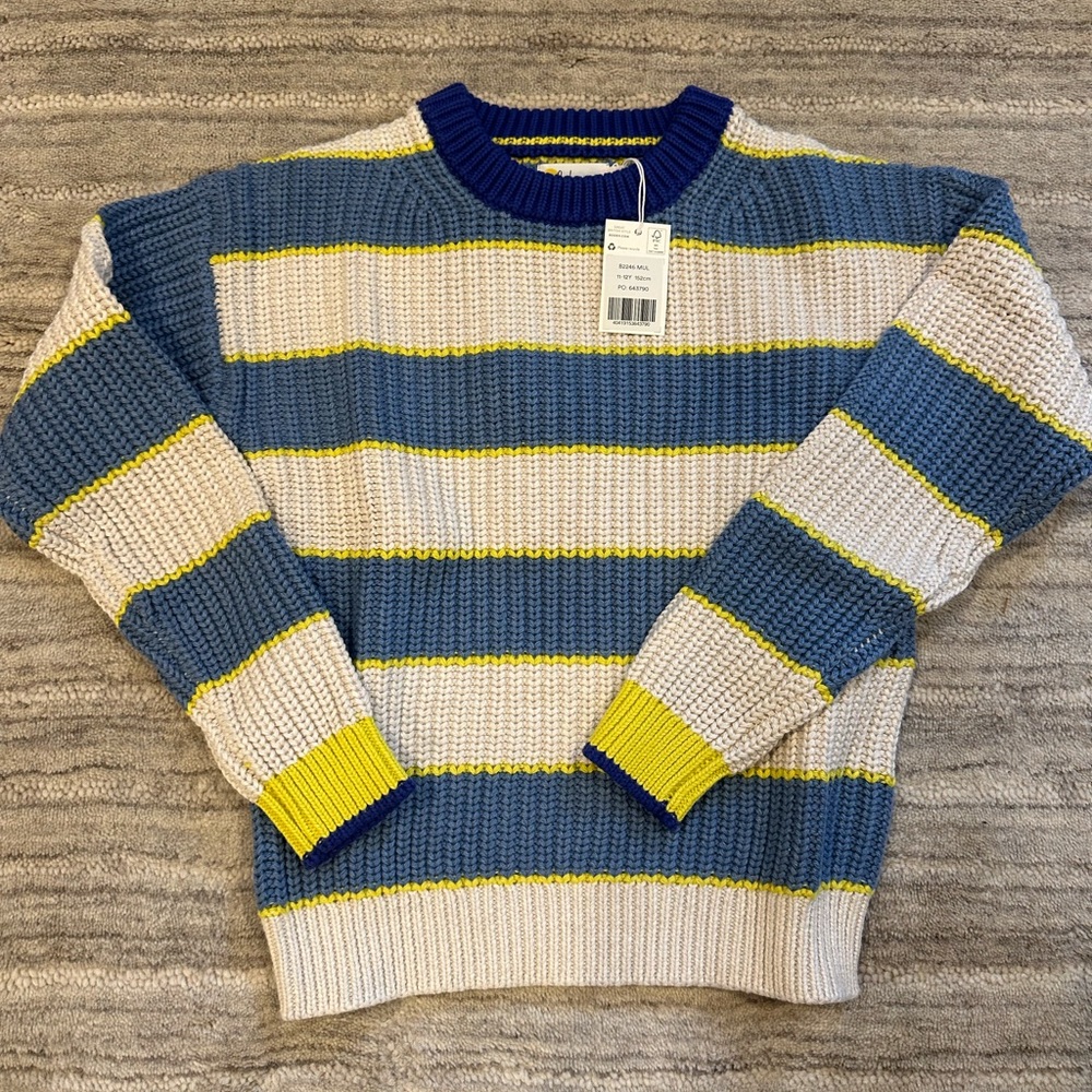 NWT Boden kids striped sweater size 11-12Y
